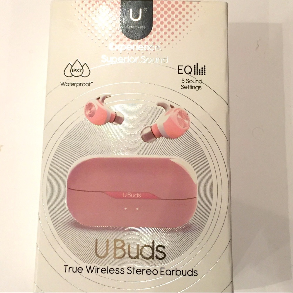 U Speaker Rose Pink Wireless Earbuds, Originally $80.00